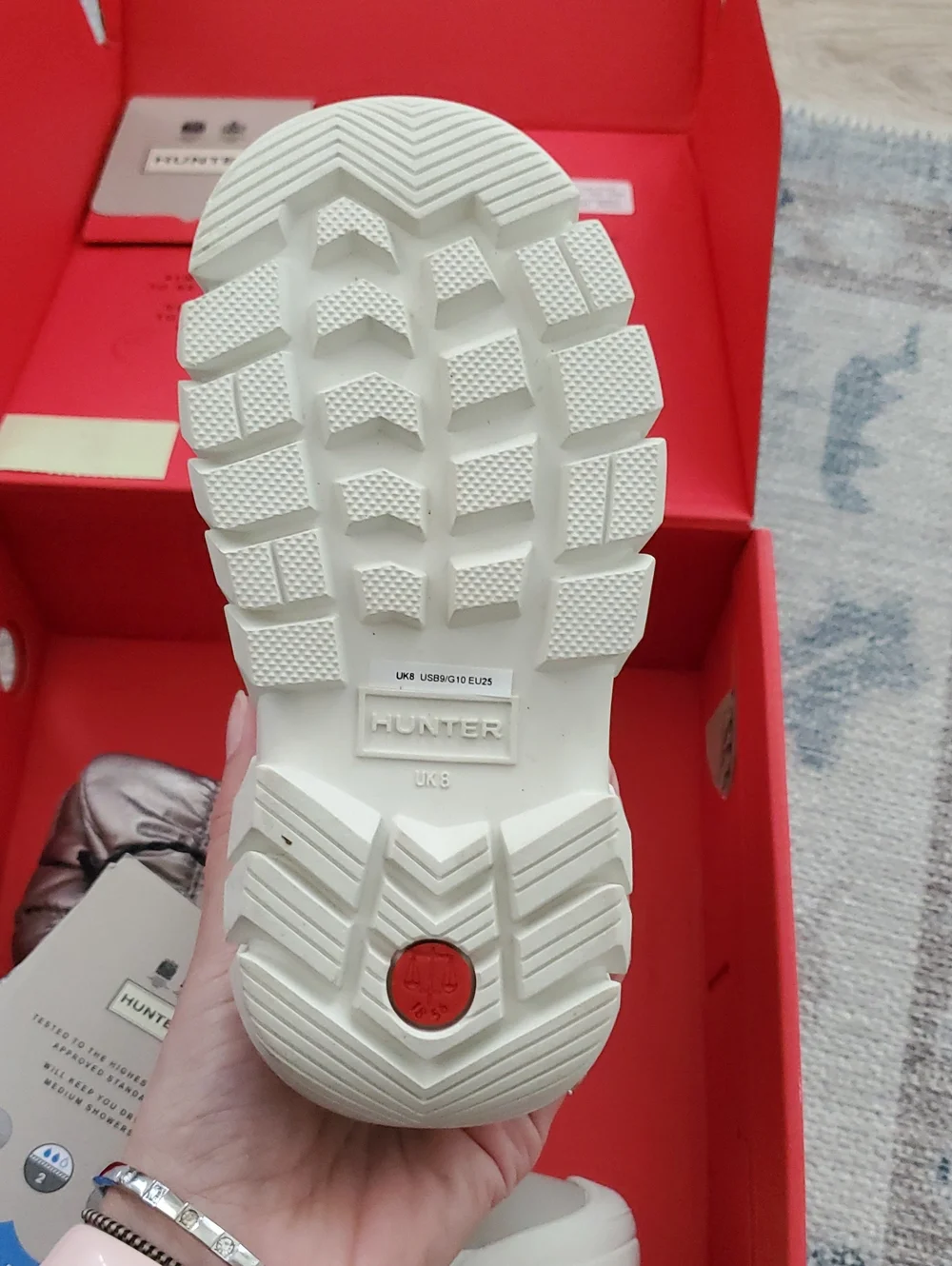 NWT Hunter Kids Insulated Metallic Short Snow Boots Sz8